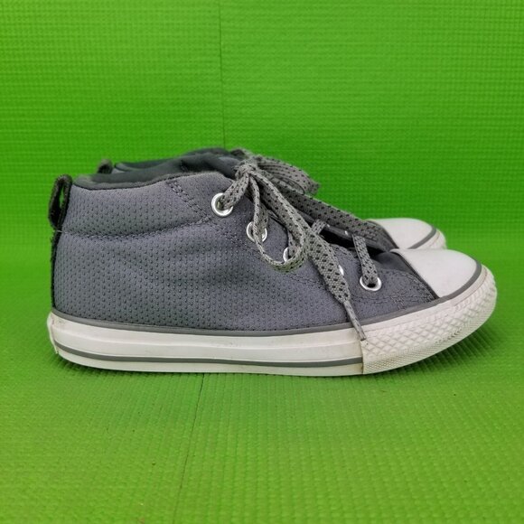 ✅Converse Chuck Taylor All Star Street Mid Shoes Youth/GS Size 2 Grey 661890F - Picture 7 of 12